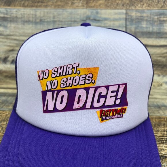 Fast Times at Ridgemont High Unisex Trucker Hat Purple Snapback 80s Comedy Cap - Picture 2 of 6